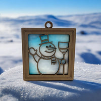 Mini Suncatcher - SNOWMAN